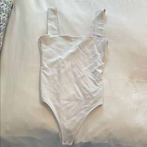 White Sleeveless Bodysuit